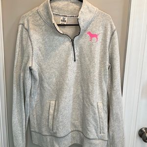 Pink quarter zip